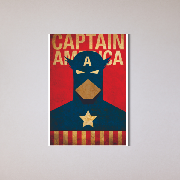 placa decorativa capitao america