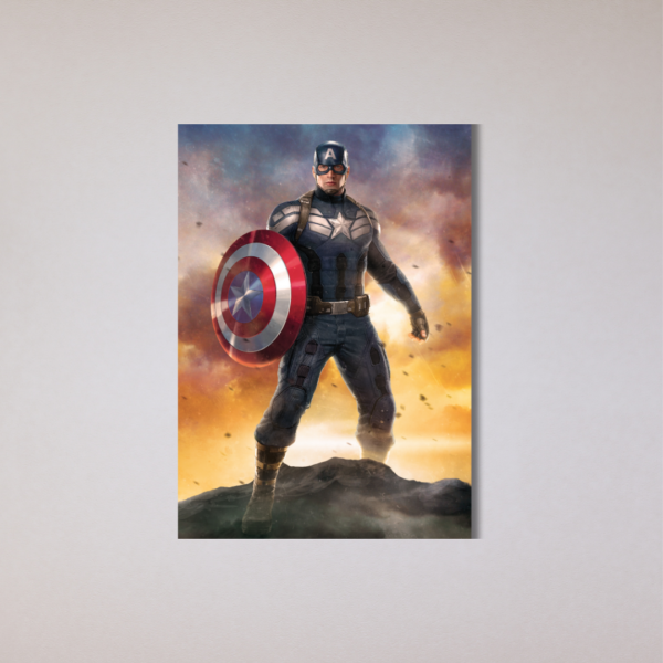 placa decorativa capitao america