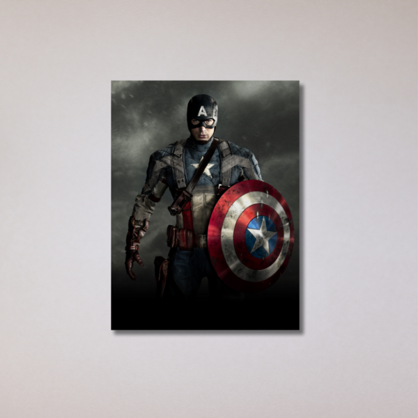 placa decorativa capitao america