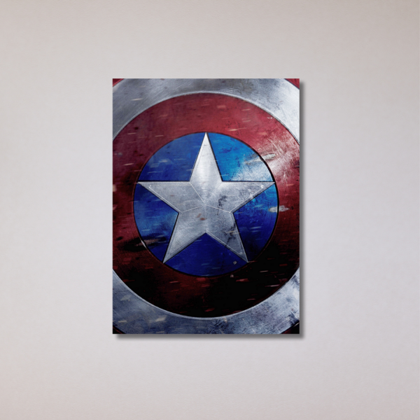 placa decorativa capitao america