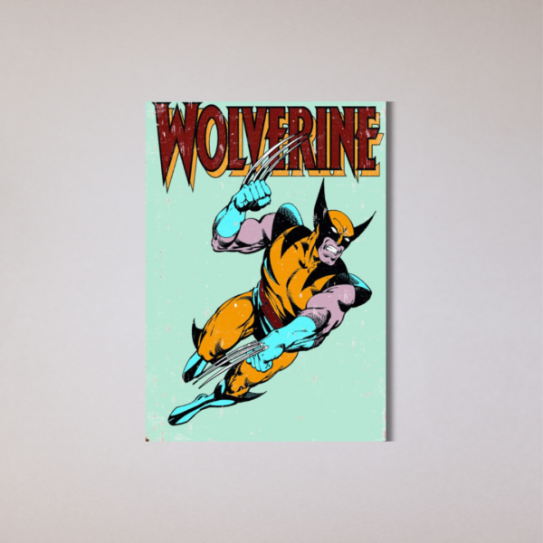 placa decorativa wolverine