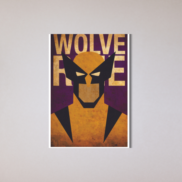 placa decorativa wolverine